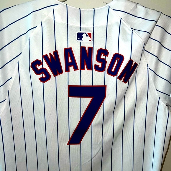 Women's Chicago Cubs Dansby Swanson Nike White Home Limited Player Jersey - Picture 2 of 5